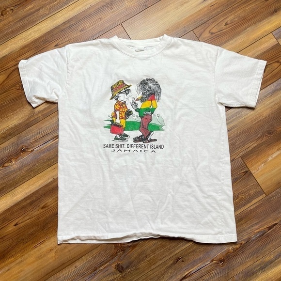 Vintage 90s Jamaica Same Sh*t Different Island - Picture 1 of 8